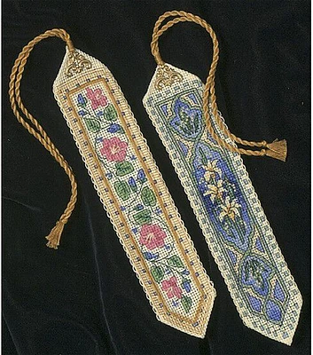 Dimensions 9" Elegant Bookmark Counted Cross Stitch Kit 2pk