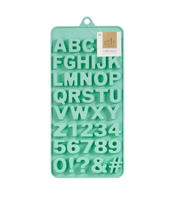 4" x 9" Silicone Letters & Numbers Candy Mold by STIR