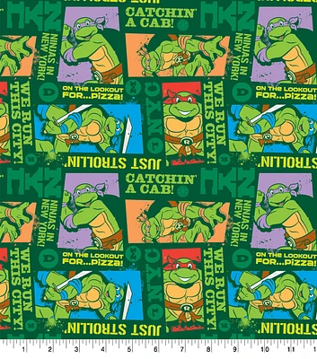 Teenage Mutant Ninja Turtles Run This City Cotton Fabric