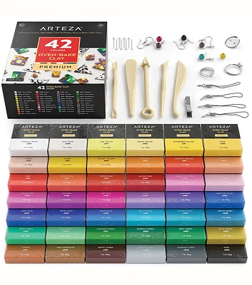 Arteza 42pc Tools & Accessories Polymer Clay Art Supply Set