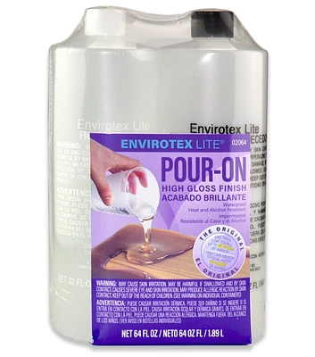 Envirotex Lite 64oz Environmental Technology Pour On High Gloss Kit