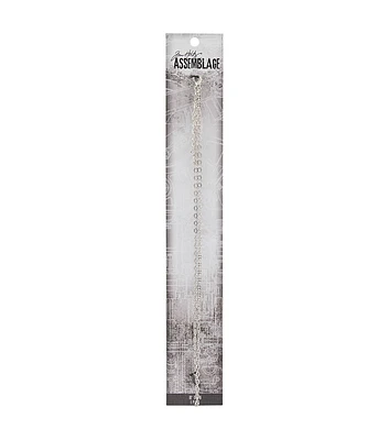 Tim Holtz Assemblage 18" Silver Delicate Link Chain