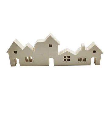 Park Lane Unfinished Wood Houses Tabletop Decor