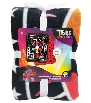 Trolls No Sew Fleece Throw 48" Trolls World Tour