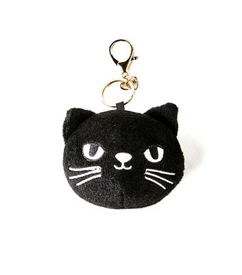 12" Halloween Plush Cat Clip on Keychain by Happy