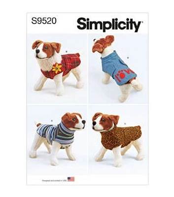 Simplicity S9520 Dog Coat Sewing Pattern