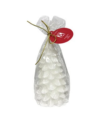 6" White Christmas Tree Candle by Place & Time