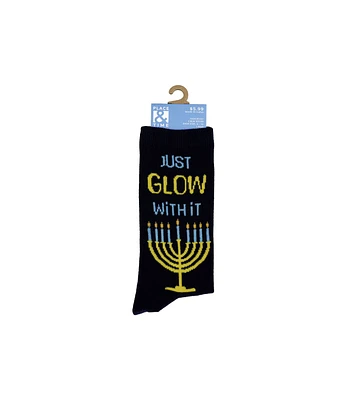 1 Pair Just Glow With It Crew Sock by Happy