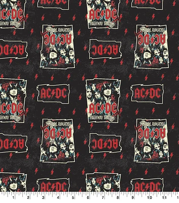 ACDC Cotton Fabric Highway To Hell