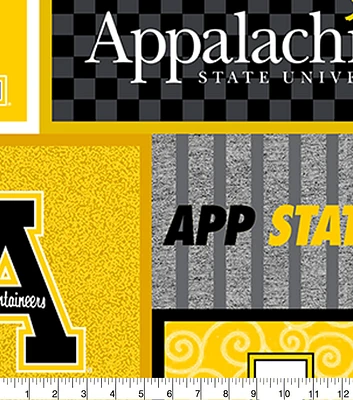 Appalachian State University Mountaineers Fleece Fabric College Patch