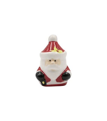 8" Christmas Santa Claus Mini Ceramic Tabletop Decor by Happy Value