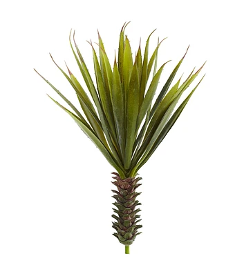 Nearly Natural 18" Spiky Agave Succulent Plant 2ct