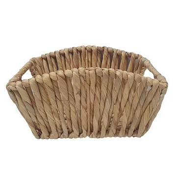 13" x 10" Natural Water Hyacinth Woven Basket by Place & Time