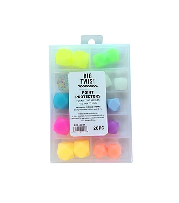 20ct Assorted Travel Knitting Needle Point Protectors by Big Twist