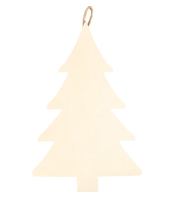 11" Christmas Unfinished Wood Hanging Tree by Park Lane