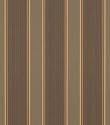 Sunbrella Premium Eastridge Cocoa Awning Stripe Outdoor Fabric