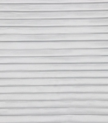 Bridal White Pleated Satin Fabric