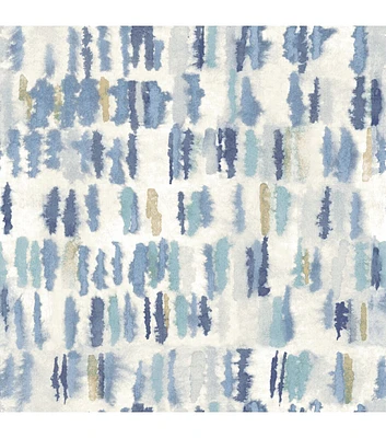 Tamara Day Watercolor Blue Peel & Stick Wallpaper By Roommates