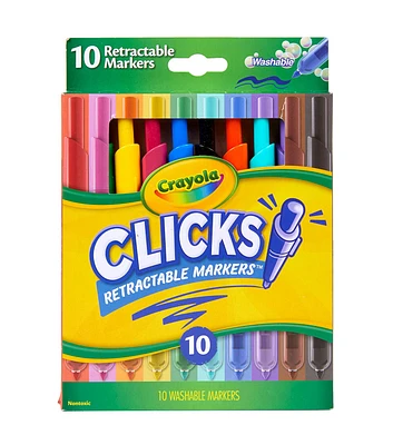 Crayola 8" Clicks Retractable Markers 10ct