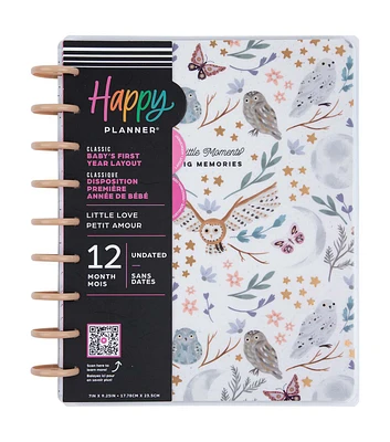 Happy Planner 12 Month Undated Little Love Baby Classic Planner