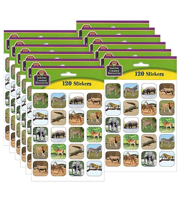 Teacher Created Resources 1440pc Safari Animals Stickers