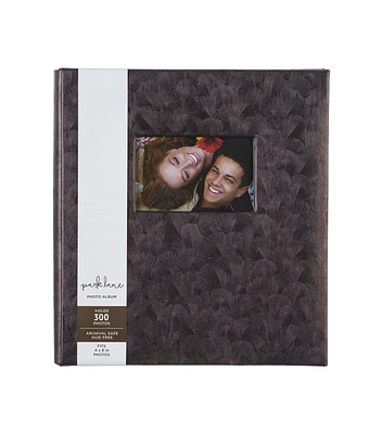 14" x 12.5" Brown Leather Photo Album by Park Lane