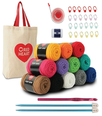 Red Heart 18ct Super Saver Super Stitchers Kit