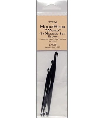 Double Ended Ebony Crochet Hooks