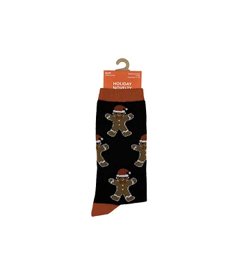 1 Pair Christmas Gingerbread Crew Sock by Happy