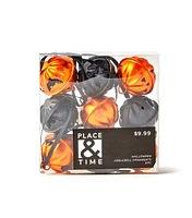 9ct Halloween Black & Orange Jingle Bell Ornaments by Place & Time