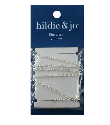 18" Silver Chain Necklace by hildie & jo