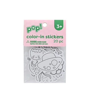 20pc Fairy Garden Coloring Stickers by POP!