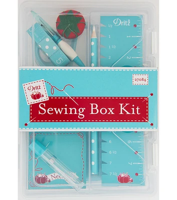 Dritz Essential Sewing Box Kit, Blue