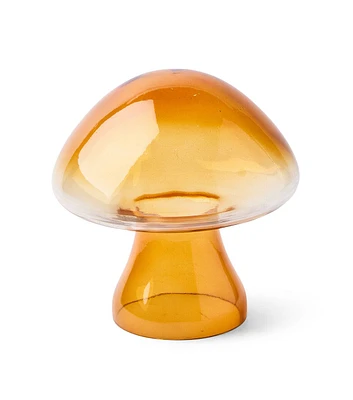 5" Yellow Standing Glass Mushroom by Place & Time