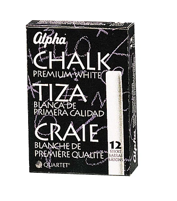 Quartet Alpha White Chalk 12 Pack