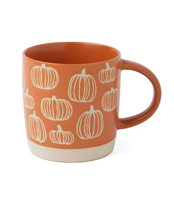 16oz Fall Pumpkins on Orange Mug by Place & Time