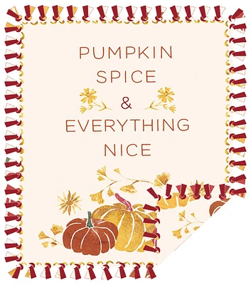 72" Wide Pumpkin Spice & Everything Nice No Sew Fleece Blanket