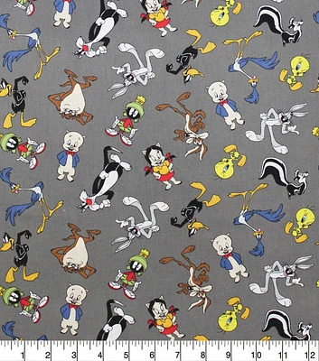 Looney Tunes Cotton Fabric Tossed Characters