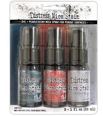 Tim Holtz 1oz Christmas Distress Holiday Mica Ink Stains 3ct