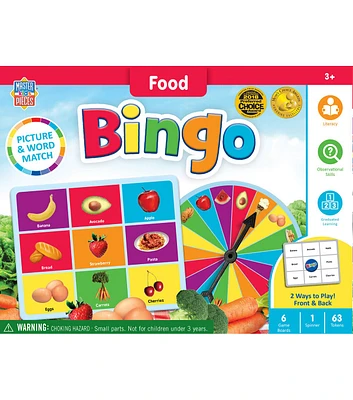 MasterPieces 70ct Food Bingo Kids Games