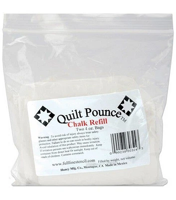 Quilt Pounce 4oz White Chalk Powder Refills