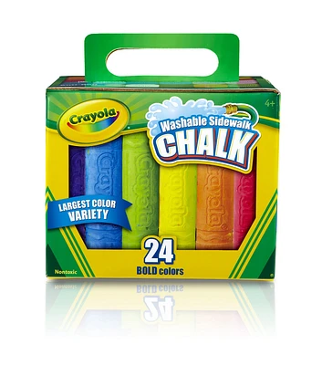 Crayola 24ct Washable Sidewalk Chalk Sticks