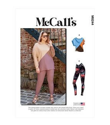 McCall's M8244 Size 18W to 24W Misses & Women's Sportswear Sewing Pattern