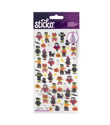 American Crafts Stickers Tiny Halloween Characters