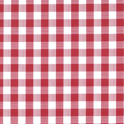 Tablecloth Vinyl 54" Gingham Check Red