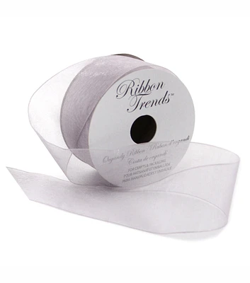 Ribbon Trends Organdy Ribbon 7/8'' Silver