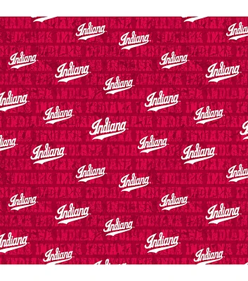 Indiana Hoosiers Cotton Fabric Distressed