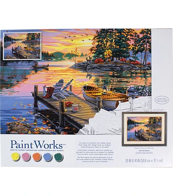 Dimensions 20" x 14" Morning Paradise Paint By Number Kit