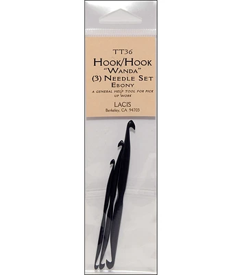 Double Ended Ebony Crochet Hooks