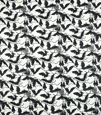 Halloween Bats on Cotton Fabric